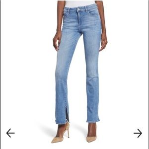 DL1961 Bridget Split Hem Bootcut Jeans In Ares Wash